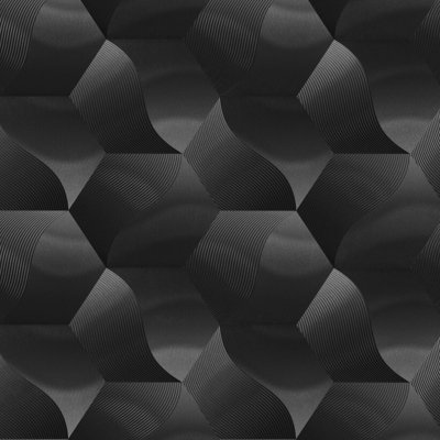 Erismann 3D Geometric Metallic Geo Textured Hexagon Wave Wallpaper ...