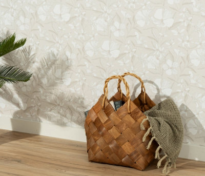 Erismann Brise Quality Vinyl Wallpaper in Taupe