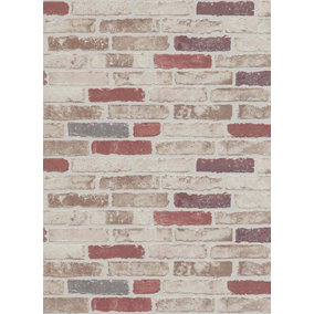 Erismann Brix Brick Effect Natural Red Wallpaper 6703-13