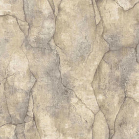 Erismann Concrete Stone Brown Wallpaper Modern Textured Paste The Wall