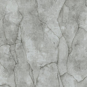 Erismann Concrete Stone Dark Grey Wallpaper Modern Textured Paste The Wall