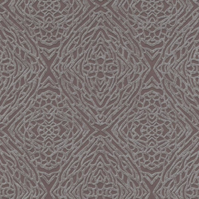 Erismann Diamond Pattern Wallpaper Animal Print Metallic Embossed Motif 5960-37