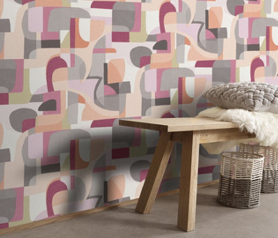 Erismann Fragment Modern Geometric Vinyl Wallpaper