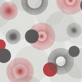 Erismann Novara Red Circles Wallpaper
