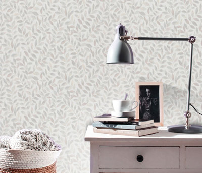 Erismann Opus Ameroso Blown Vinyl Wallpaper - Grey