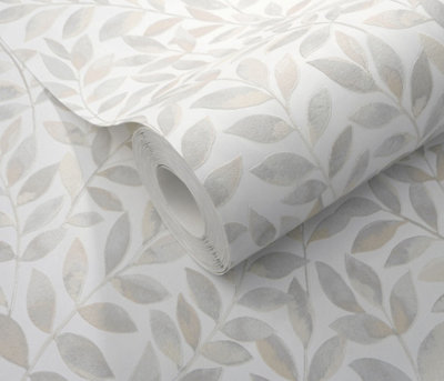 Erismann Opus Ameroso Blown Vinyl Wallpaper - Grey