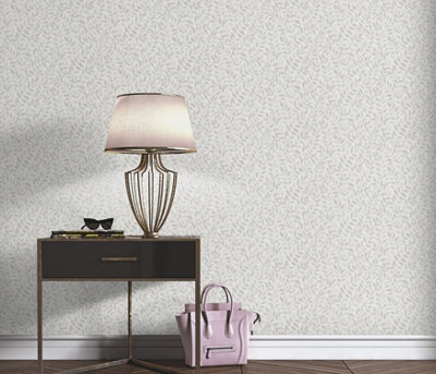 Erismann Opus Ameroso Blown Vinyl Wallpaper - Grey