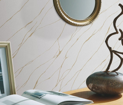Erismann Opus Calore Vinyl Wallpaper - White