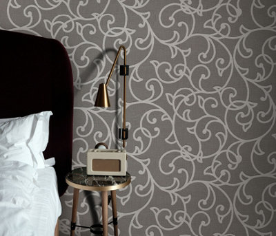 Erismann Opus Forte Vinyl Wallpaper - Brown
