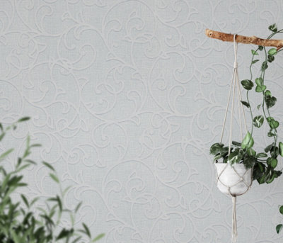 Erismann Opus Forte Vinyl Wallpaper - Grey