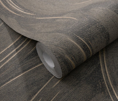 Erismann Opus Piano Structured Vinyl Wallpaper - Brown
