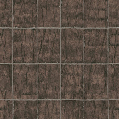 Erismann Paradisio Wood Block Tiles Pattern Wallpaper Square Faux