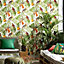 Erismann Paradiso Tropical White & Multicoloured Wallpaper 6302-07