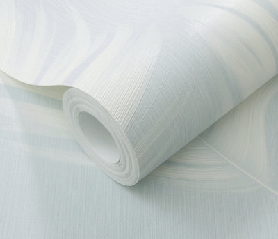Erismann Trace Feather Wallpaper in Blue