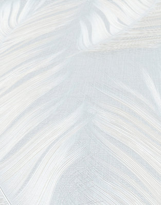 Erismann Trace Feather Wallpaper in Blue