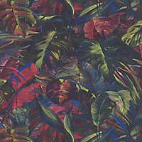 Erismann Tropical Palm Leaf Leaves Jungle Wallpaper Vinyl Botanical Greenery Multi Colour 10081-08