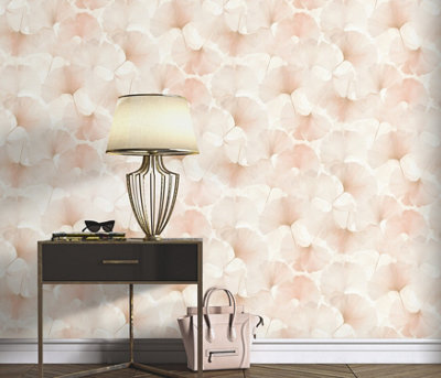 Erismann Wallpaper Ginko Dream pink