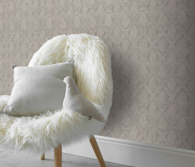 Erismann Wallpaper Hidden Harmony taupe