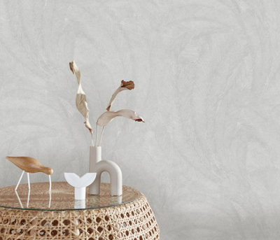 Erismann Wallpaper Plume light grey