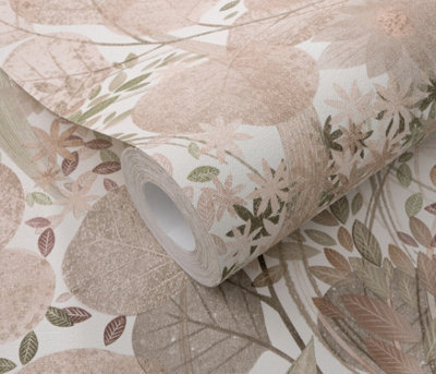 Erismann Wallpaper Secret Grove pink
