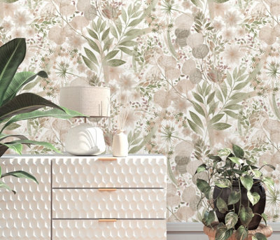 Erismann Wallpaper Secret Grove pink