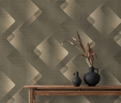 Erismann Wallpaper Vertex black