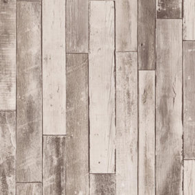 Erismann Weathered Wood Planks Effect Natural Wallpaper Modern Paste The Wall
