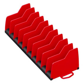 Ernst 10 Tool Plier Pro Organiser Storage Red 5500