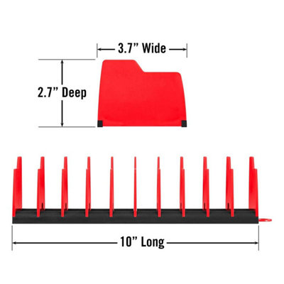 Organisateur D'outils Ernst 5500 Pince Pro 10-Plier - Rouge - Garantie à Vie - Neuf