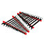 Ernst 30 Tool 'No-Slip' Low Profile Spanner/Wrench Storage Rail Set Red 6050