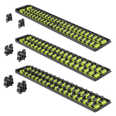 Ernst Socket Boss Storage Organiser Rail Combo Pack 18" HIVIZ