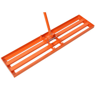 eSkde Heavy Duty Lawn Levelling Rake & Lute for Top Soil Professional ...