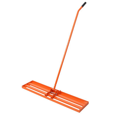 eSkde Heavy Duty Lawn Levelling Rake & Lute for Top Soil Professional ...