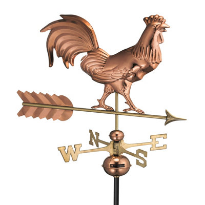 Espira 953P Rooster Farmhouse Copper Weathervane DIY at B&Q