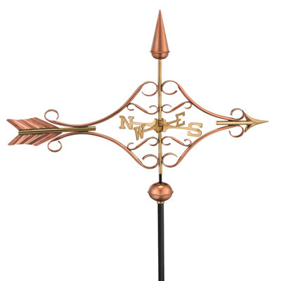 Espira 9642P Victorian Arrow Farmhouse Copper Weathervane