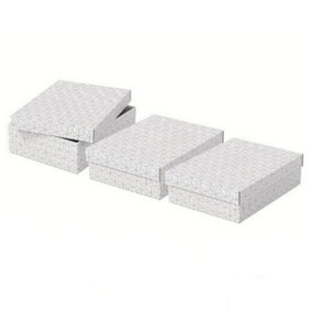 Esselte White 3-Pack Home Storage and Gift Box Medium
