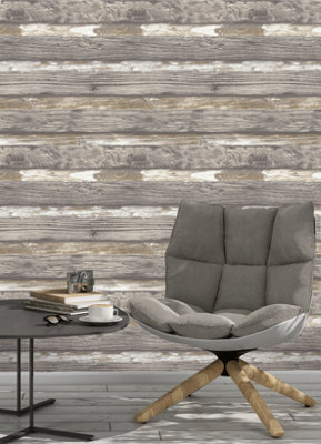 Essentia Colorado Grey-Brown Wallpaper