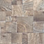 Essentia Wood Block Greige Wallpaper
