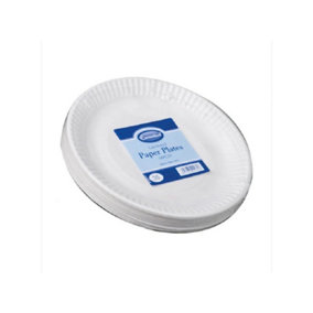 Essential Housewares Disposable Plates (Pack of 35) White (One Size)