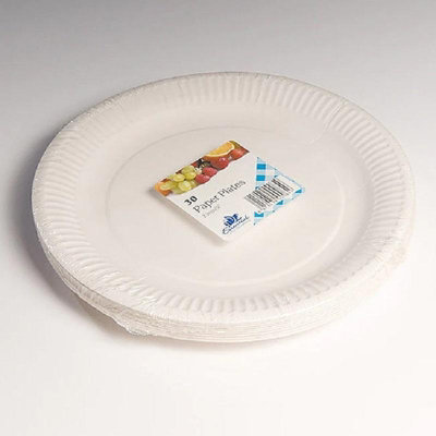 Cream on sale disposable plates