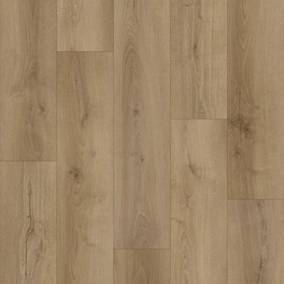 Essential Linden Oak Wood Effect SPC Click LVT Flooring - Plank (4.4mm) For Bedroom, Living Room & Kitchen 2.65m² Per Pack