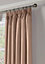 Essential Room Darkening Pencil Pleat Curtains Pink 229cm x 183cm