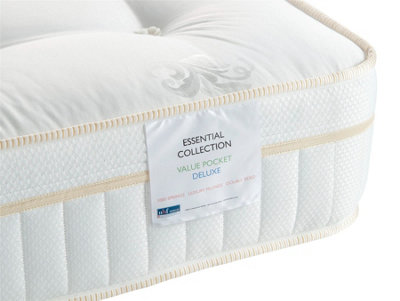 Essential Value Pocket Deluxe Mattress - 1000 Springs - Medium Firm ...