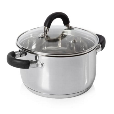 Essentials 24cm Stainless Steel Casserole Dish