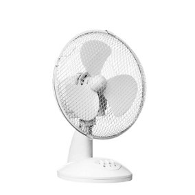 Essentials by Premier 2 Speeds Oscillation White Desk Fan
