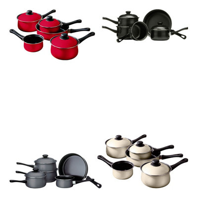 Essentials by Premier 5pc Black Cookware Set