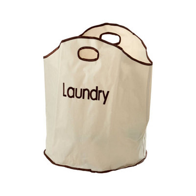 Essentials by Premier Beige Polyester Laundry Bag