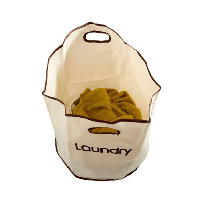 Essentials by Premier Beige Polyester Laundry Bag