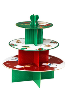 Essentials by Premier Christmas 3 Tier Cake Stand