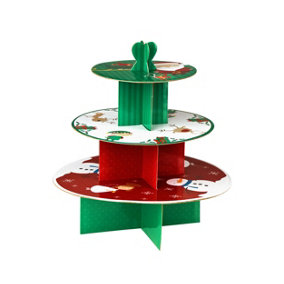 Essentials by Premier Christmas 3 Tier Cake Stand